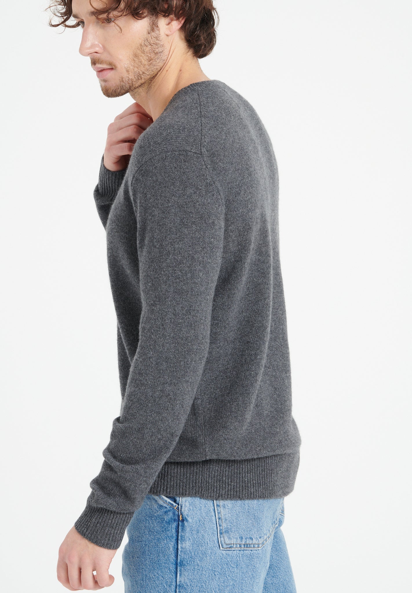Pure Cashmere 4 ply Round Neck Sweater (Luke 14)