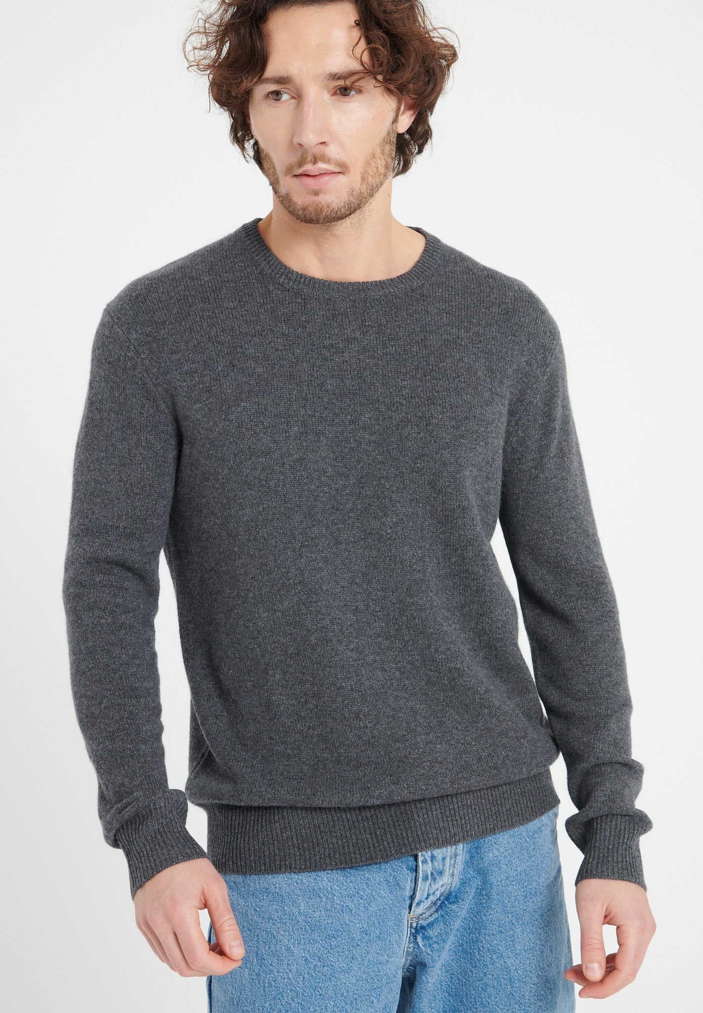 Pure Cashmere 4 ply Round Neck Sweater (Luke 14)