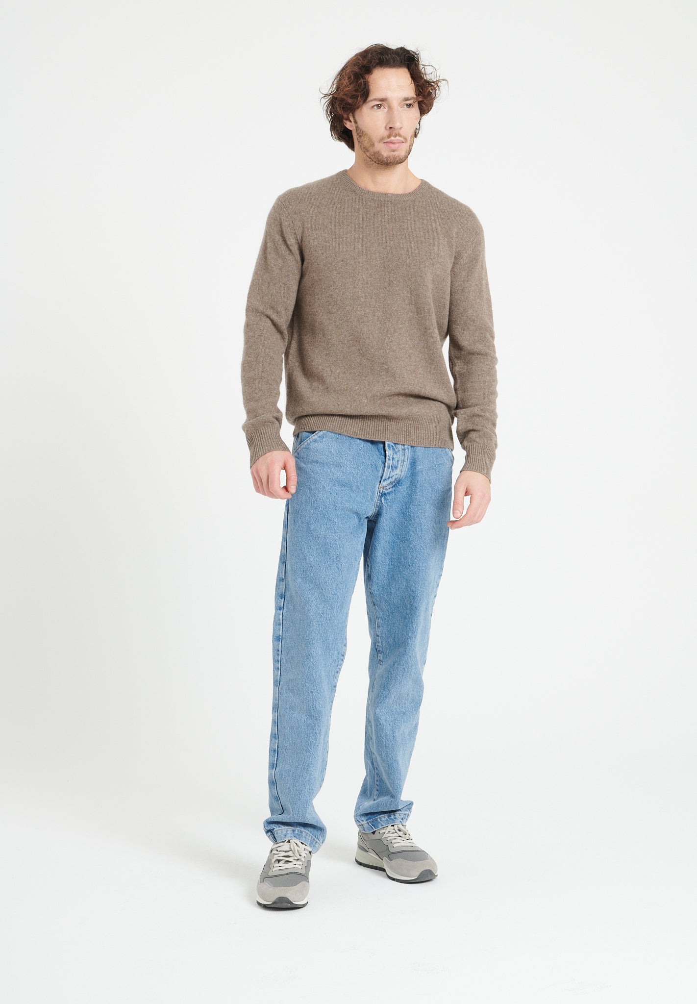 Pure Cashmere 4 ply Round Neck Sweater (Luke 14)
