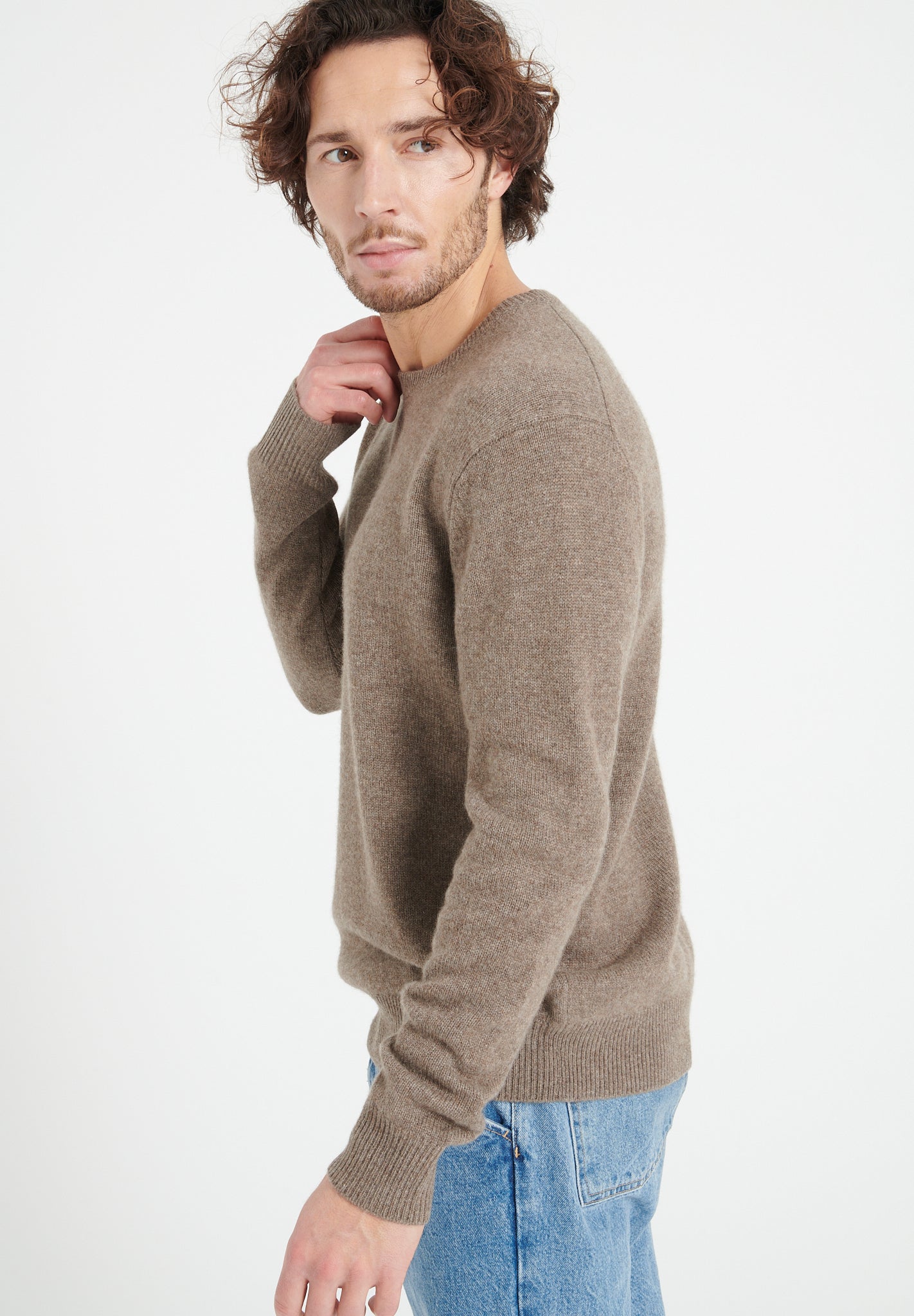 Pure Cashmere 4 ply Round Neck Sweater (Luke 14)