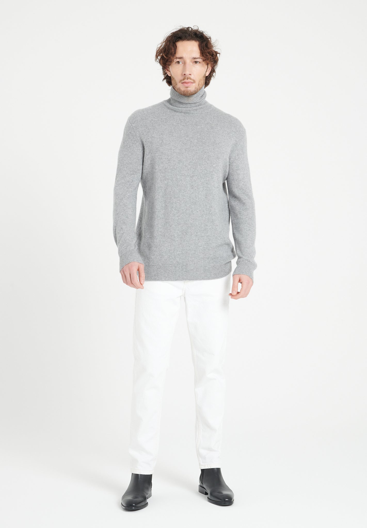 Pure Cashmere 4 ply Turtleneck Sweater (Luke 15)
