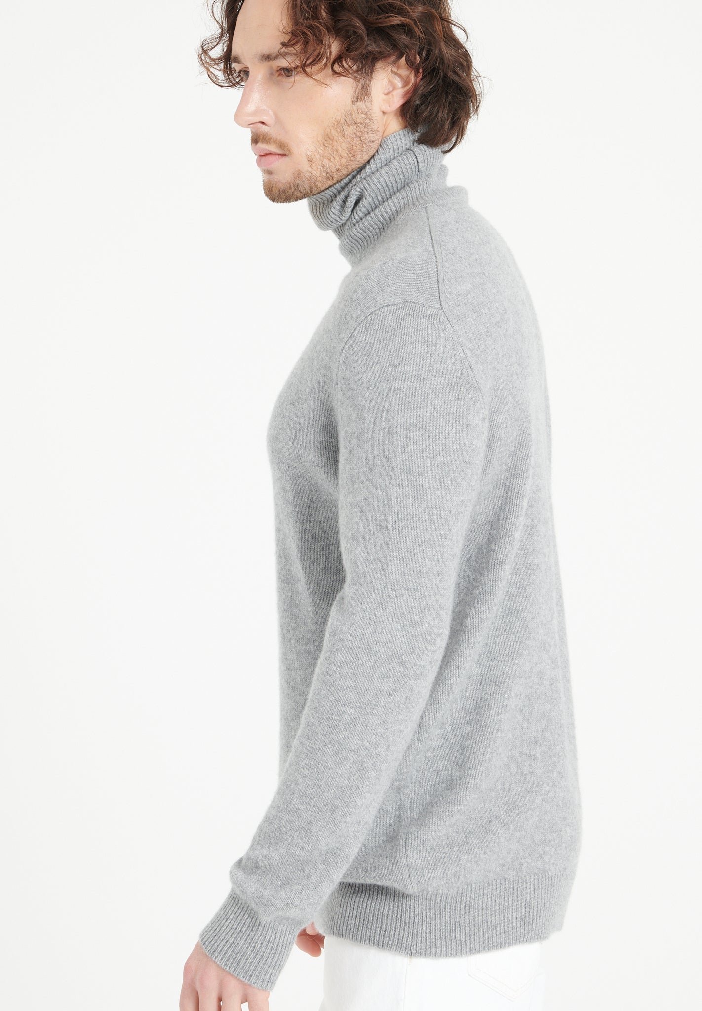 Pure Cashmere 4 ply Turtleneck Sweater (Luke 15)