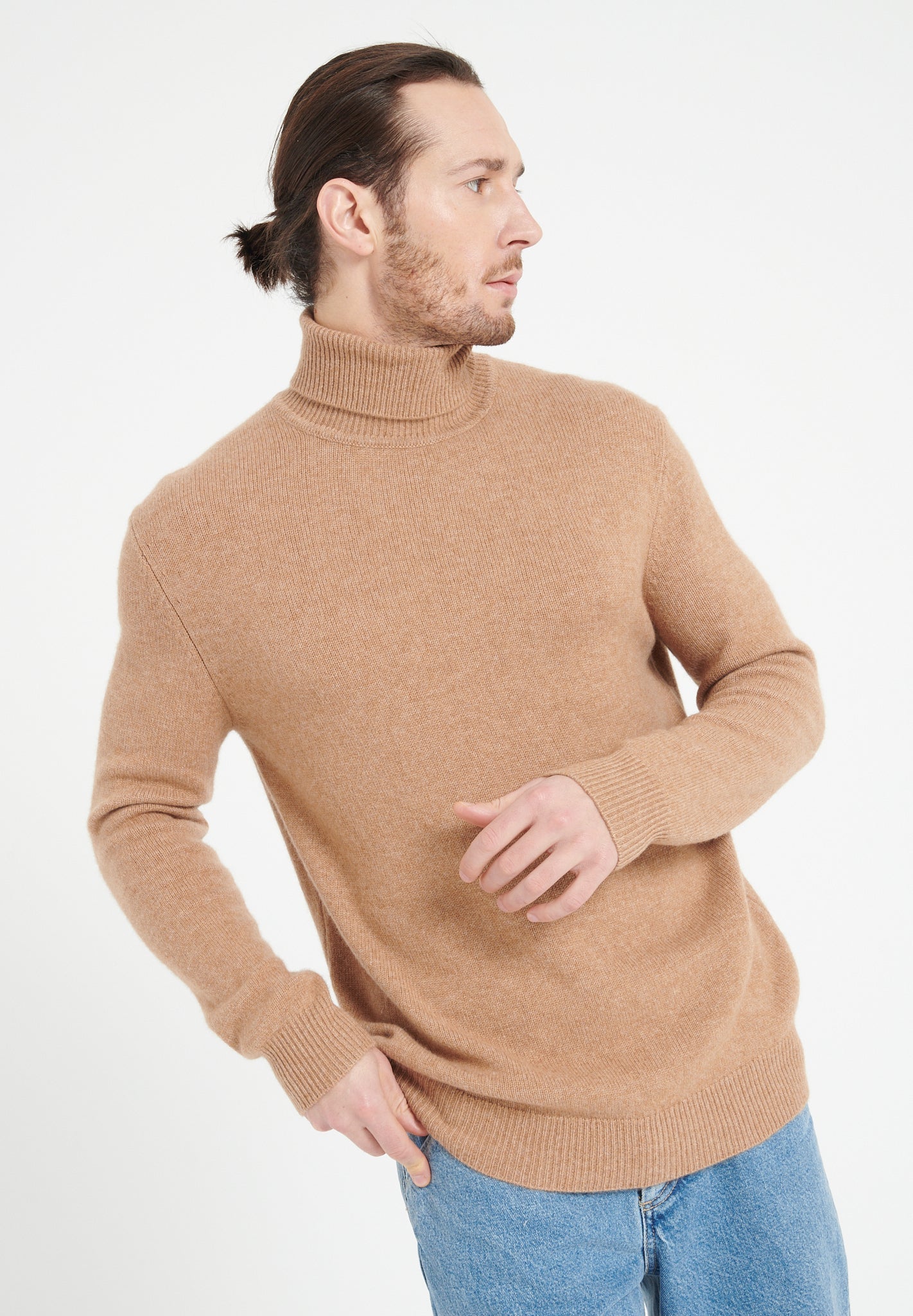 Pure Cashmere 4 ply Turtleneck Sweater (Luke 15)