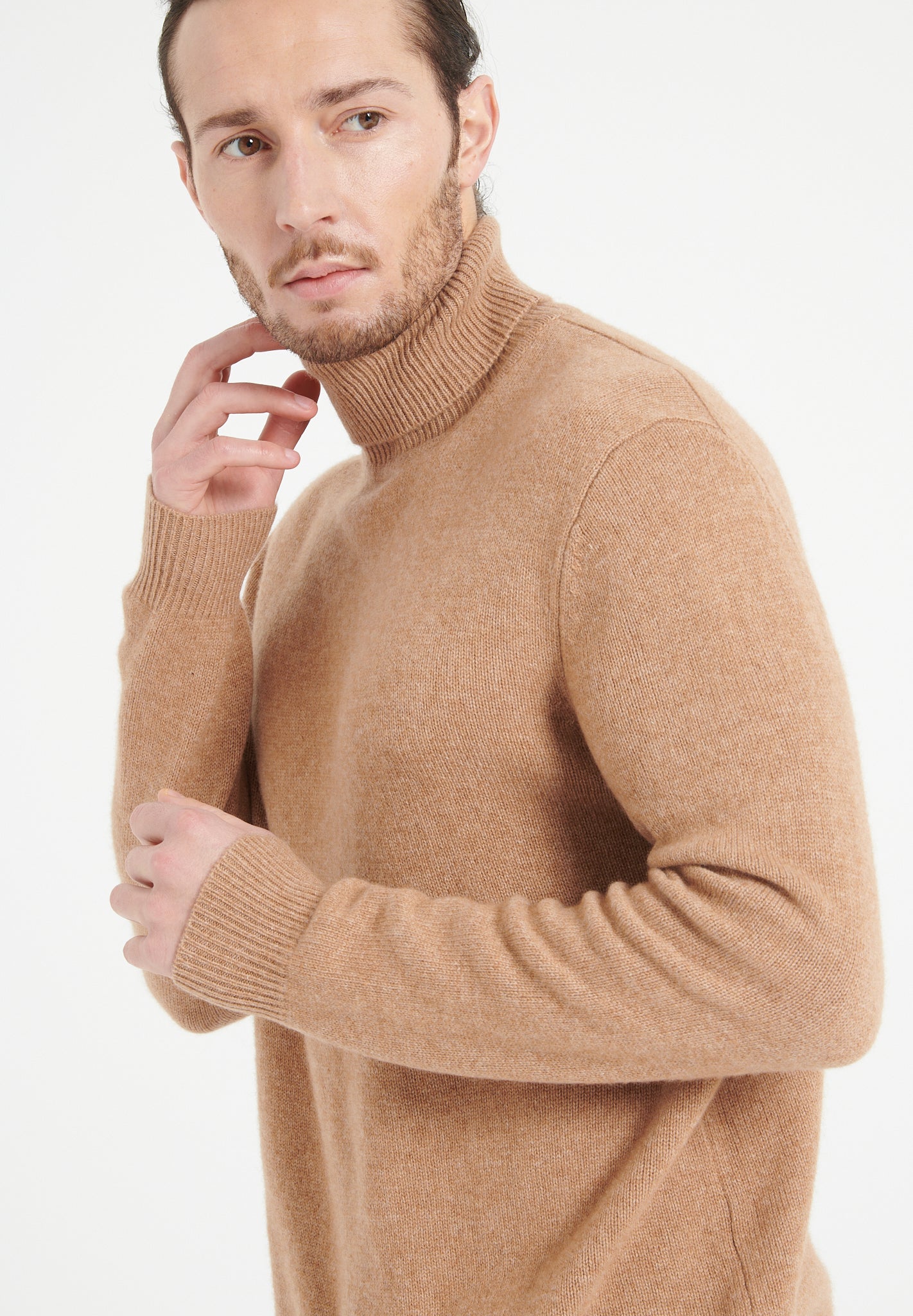Pure Cashmere 4 ply Turtleneck Sweater (Luke 15)
