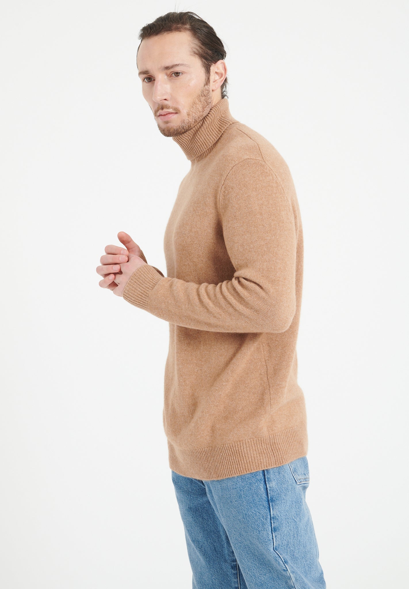 Pure Cashmere 4 ply Turtleneck Sweater (Luke 15)