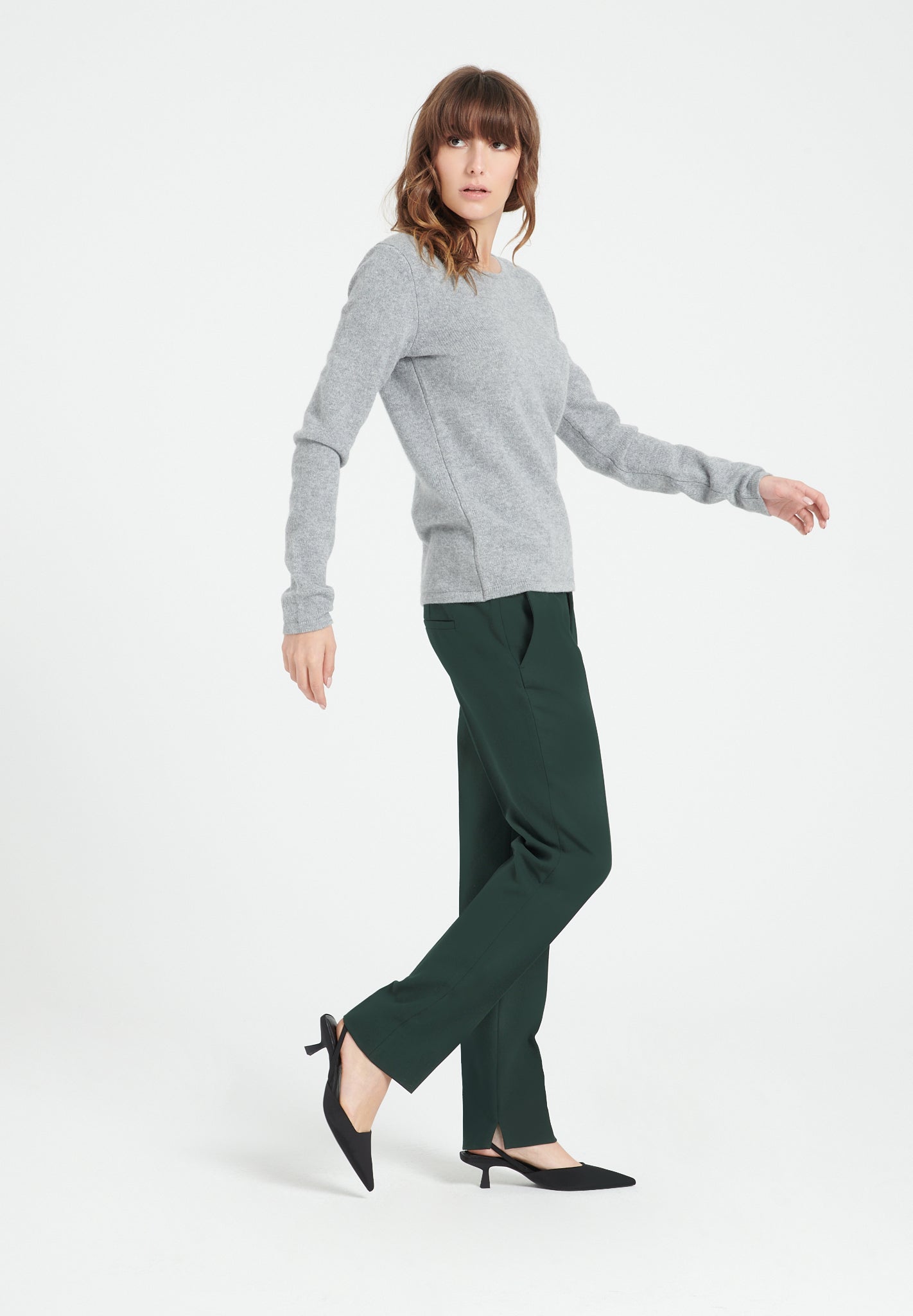 Pure Cashmere 4 ply Boat Neck Sweater (Lilly 18)