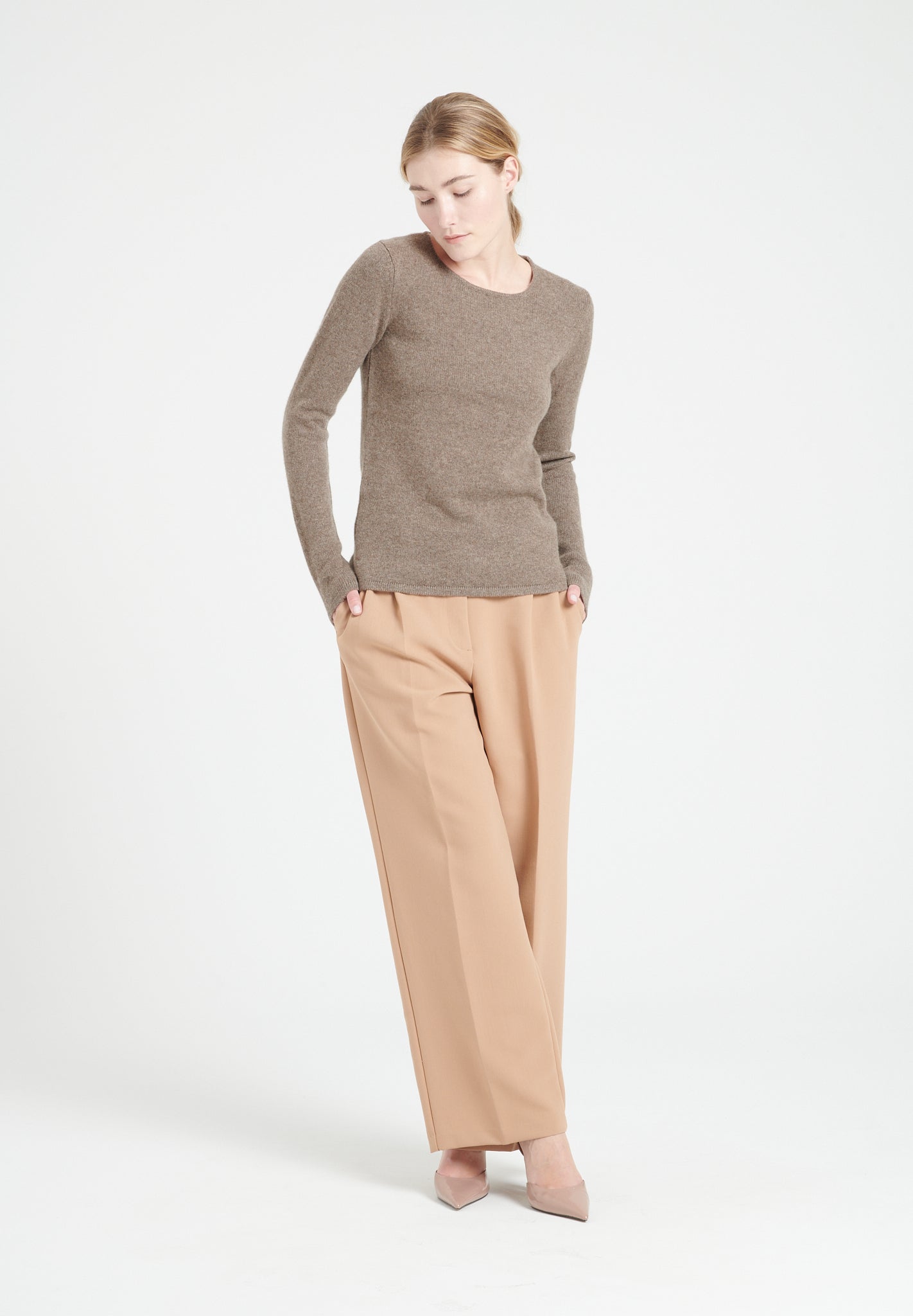 Pure Cashmere 4 ply Boat Neck Sweater (Lilly 18)