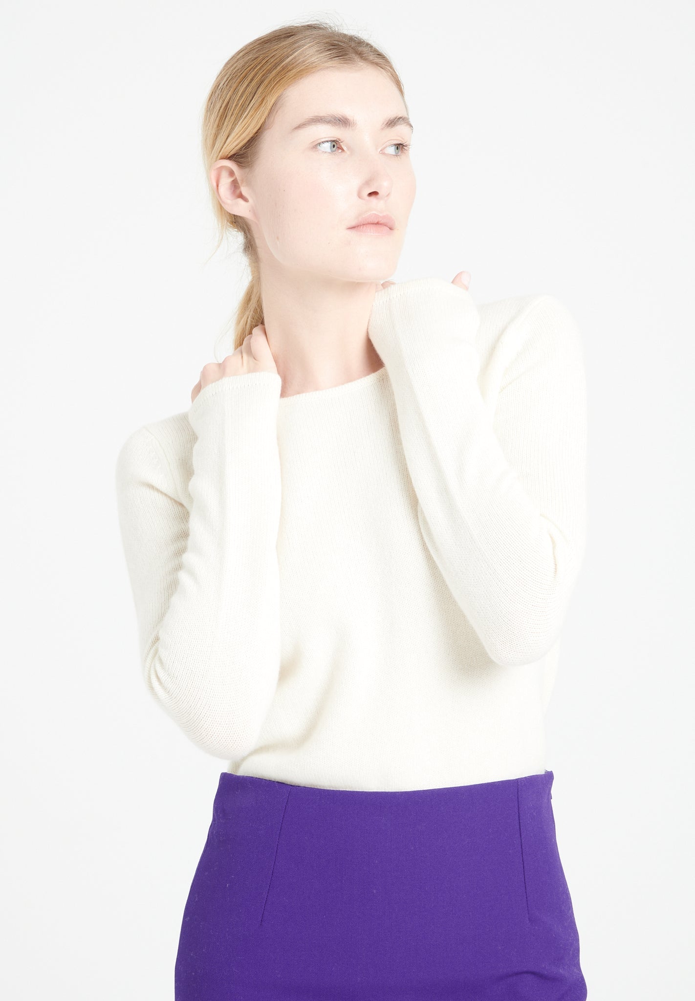 Pure Cashmere 4 ply Boat Neck Sweater (Lilly 18)