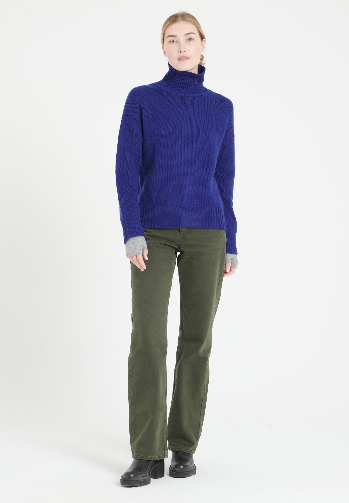 Pure Cashmere 10 ply Funnel Neck Sweater (Mia 9)