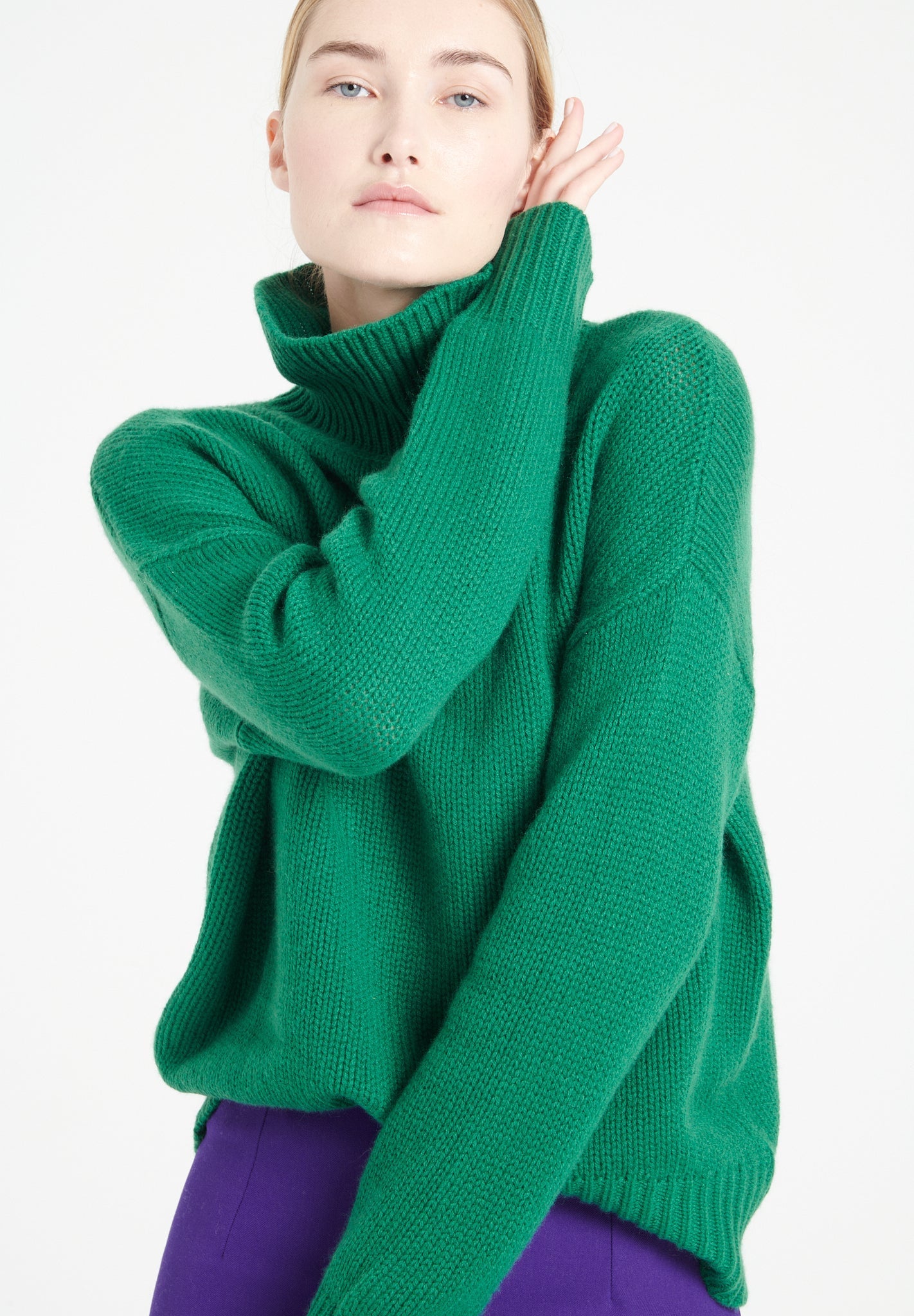 Pure Cashmere 10 ply Funnel Neck Sweater (Mia 9)