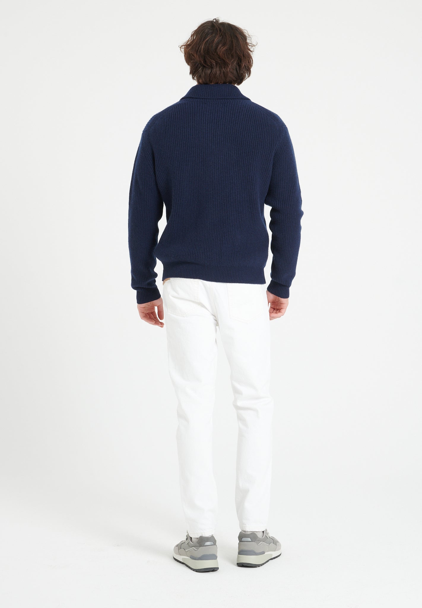 Pure Cashmere 4 ply Shawl Collar Cardigan (Zach 4)