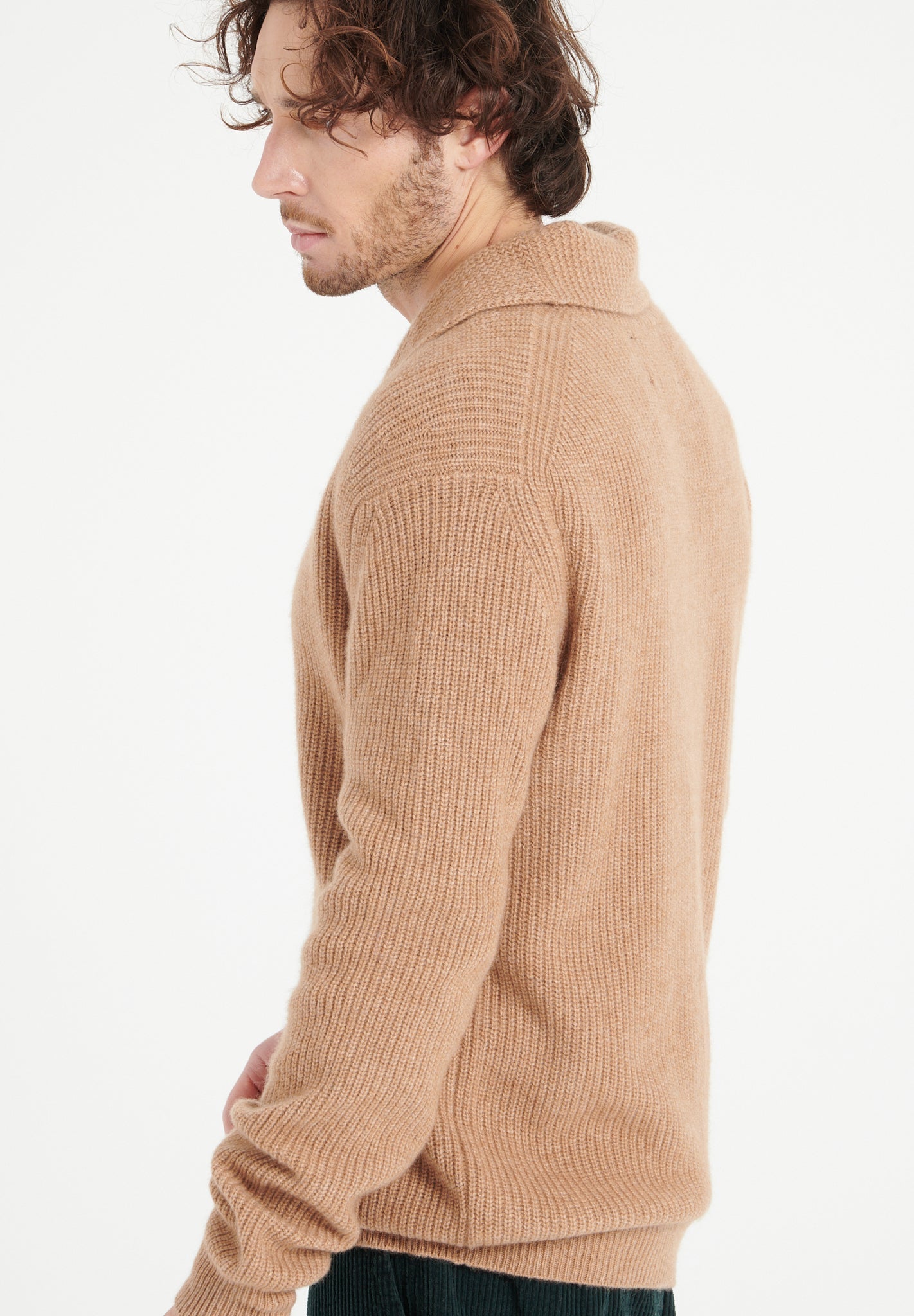 Pure Cashmere 4 ply Shawl Collar Cardigan (Zach 4)