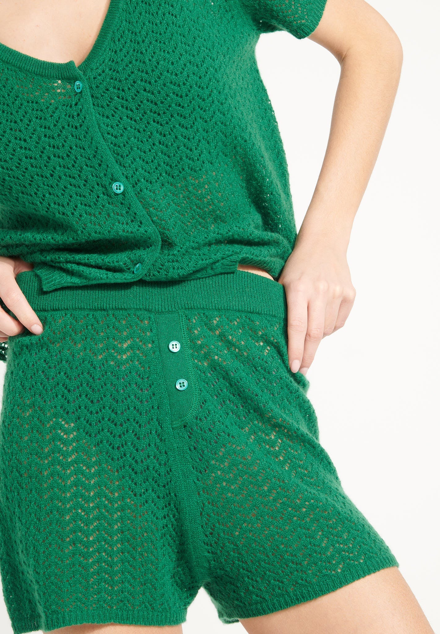 Pure Cashmere Mini Shorts (Ava 14)